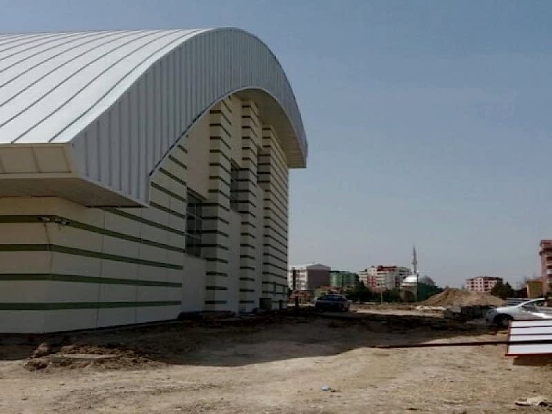 TONOZ ÇATIYA KENET UYGULAMA ÇUMRA KAPALI YÜZME HAVUZU 2